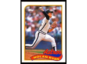 1989 Topps Baseball Nolan Ryan #530 Houston Astros HOF