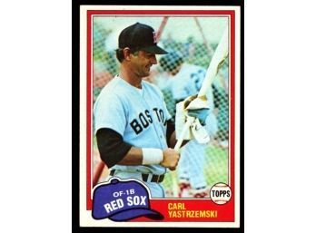 1981 Topps Baseball #110 Carl YASTRZEMSKI ~ Red Sox
