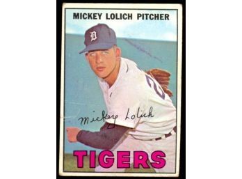 1967 Topps Baseball Mickey Lolich #88 Detroit Tigers Vintage