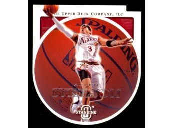2003 Upper Deck Standing O Basketball Allen Iverson Diecut #60 Philadelphia 76ers HOF