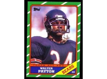 1986 Topps Football Walter Payton All-pro #11 Chicago Bears HOF
