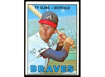 1967 Topps Baseball Ty Cline #591 Atlanta Braves