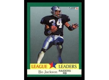 1991 Fleer League Leaders ~ Bo Jackson