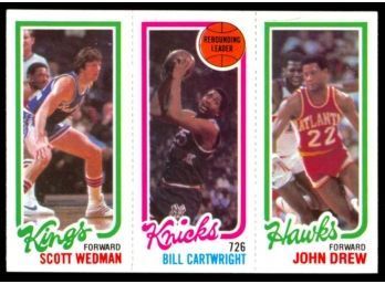 1980 Topps Basketball Scott Wedman, Bill Cartwright, John Drew