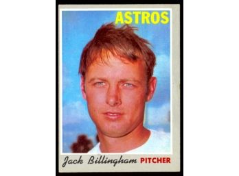 1970 Topps Football Jack Billingham #701 Houston Astros HOF