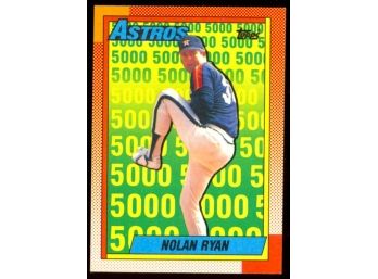 1990 Topps Baseball Nolan Ryan 5000 #4 Houston Astros HOF