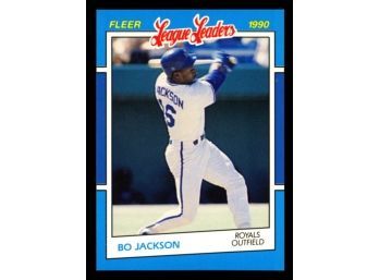 1990 Fleer League Leaders Bo Jackson #