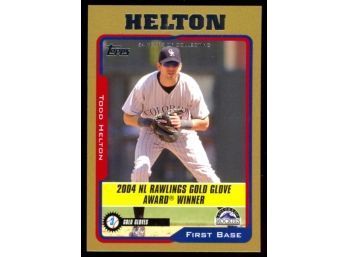 2005 Topps Baseball Todd Helton Gold /2005 #706 Colorado Rockies