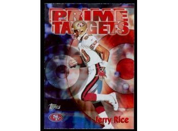 1998 Topps Football Jerry Rice 'prime Targets' #27 San Francisco 49ers HOF