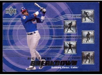 2003 Upper Deck Big League Baseball Sammy Sosa Breakdown #BL6 Chicago Cubs