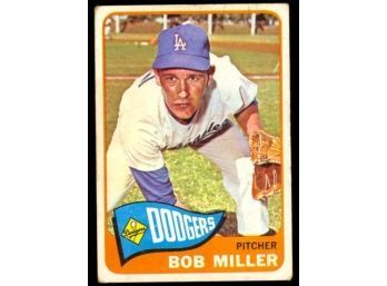 1965 Topps Baseball Bob Miller #98 Los Angeles Dodgers Vintage