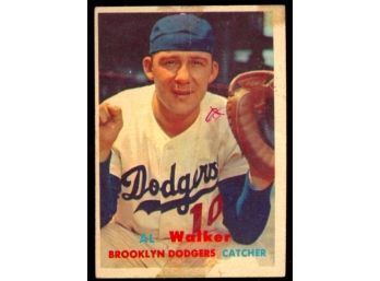 1957 Topps Baseball Al Walker #147 Brooklyn Dodgers