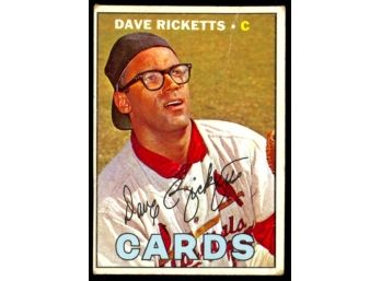 1967 Topps Baseball Dave Ricketts #589 St Louis Cardinals