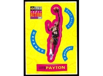1996 Upper Deck Collectors Choice Basketball Gary Payton 'Stick-Ums' #s25 Seattle Supersonics HOF