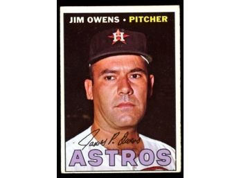 1967 Topps Baseball #582 Jim Owens ~ Astros