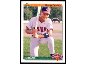 1992 Upper Deck Baseball Manny Ramirez Rookie Card #63 Cleveland Indians RC
