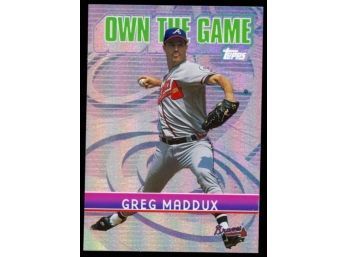 2001 Topps Baseball Greg Maddux 'own The Game' Insert #OG23 Atlanta Braves