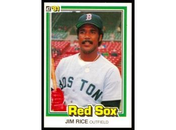 1981 Donruss Baseball Jim Rice #338 Boston Red Sox HOF