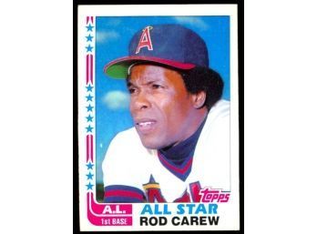 1982 Topps Baseball Rod Carew AL All-star #547 Los Angeles Angels HOF