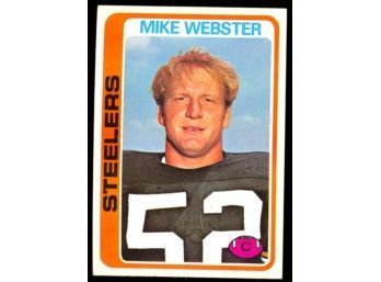 1978 Topps Football Mike Webster #351 Pittsburgh Steelers HOF