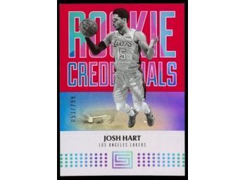 2017 Status Basketball Josh Hart Rookie Credentials /299 #2 Los Angeles Lakers RC