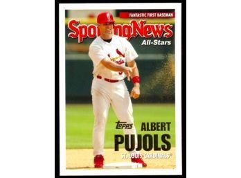 2005 Topps Baseball Albert Pujols Sporting News All-stars #719 St Louis Cardinals 3x MVP