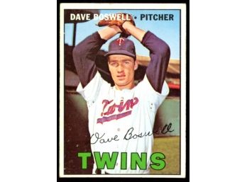 1967 Topps Baseball Dave Boswell #575 Minnesota Twins