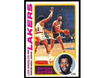 1978 Topps Basketball Kareem Abdul-jabbar 2nd Team All-star #110 Los Angeles Lakers Vintage HOF