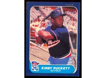 1986 Fleer Baseball Kirby Puckett #401 Minnesota Twins HOF