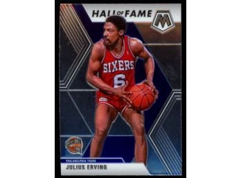 2019-20 Mosaic Basketball Julius Erving Hall Of Fame Insert #288 Philadelphia 76ers