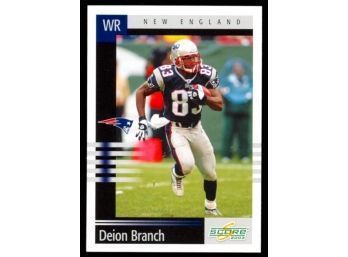 2003 Score Football Deion Branch #82 New England Patriots HOF