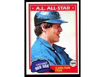 1981 Topps Baseball #480 Carlton Fisk ~ Red Sox