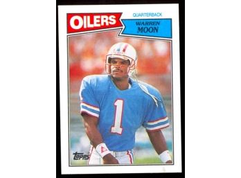 1987 Topps Football Warren Moon #307 Houston Oilers HOF