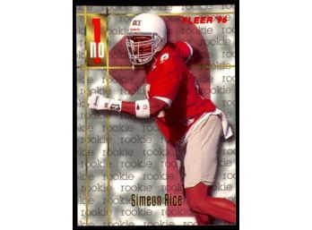 1996 Fleer Football Simeon Rice Rookie Card #176