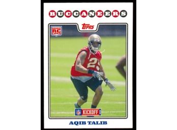 2008 Topps Kickoff Football Aqib Talib Rookie Card #220 Tampa Bay Buccaneers RC