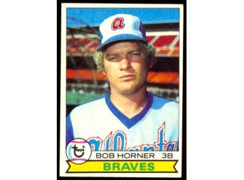 1979 Topps Baseball Bob Horner Rookie Card #586 Atlanta Braves RC