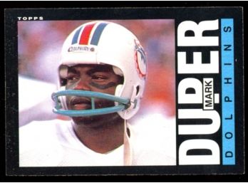 1985 Topps Football Mark Duper #310 Miami Dolphins