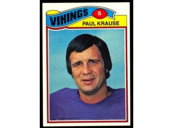 1977 Topps Football Paul Krause #125 Minnesota Vikings