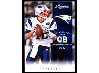 2012 Prestige Football Tom Brady #107 New England Patriots