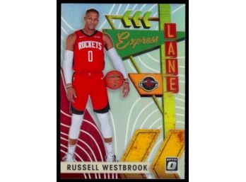 2019-20 Donruss Optic Basketball Russell Westbrook 'express Lane' Holo Prizm #7 Houston Rockets