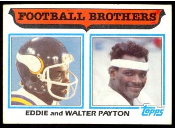 1982 Topps Football Brothers Eddie And Walter Payton #269 HOF