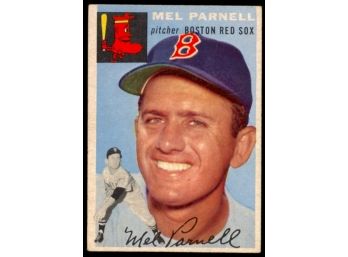 1954 Topps Baseball Mel Parnell #40 Boston Red Sox