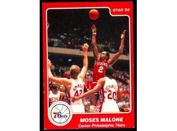 1984-85 Star Basketball Moses Malone #201 Philadelphia 76ers HOF
