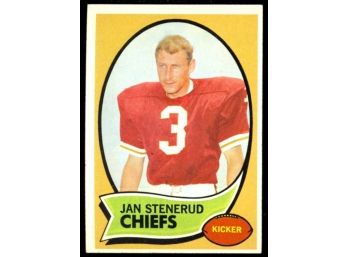 1970 Topps Football Jan Stenerud Rookie Card #25 Kansas City Chiefs RC HOF