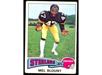 1975 Topps Football Mel Blount Rookie Card #12 Pittsburgh Steelers RC HOF