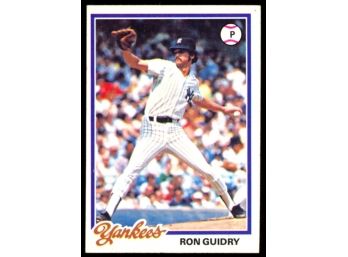 1978 Topps Baseball Ron Guidry #135 New York Yankees