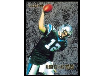 1996 Fleer Football Kerry Collins 'breakthroughs' #6 Carolina Panthers