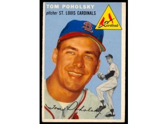 1954 Topps Baseball Tom Poholsky #142 St Louis Cardinals