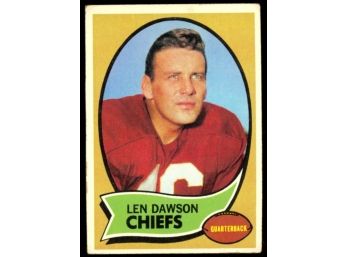 1970 Topps Football Len Dawson #1 Kansas City Chiefs HOF