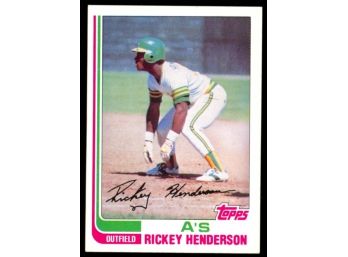 1982 Topps Baseball Rickey Henderson #610 Oakland Athletics HOF